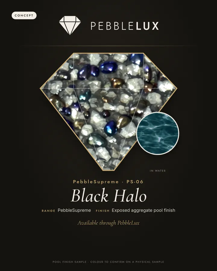 Black Halo PS-06 sample card, PebbleSupreme